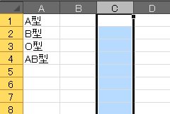 ユーザーの入力するセル