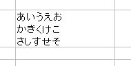 セル内で改行